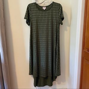 NWOT Green LuLaRoe Carly Dress - S